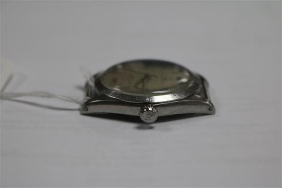 A gentlemans stainless steel Tudor Oyster Prince automatic wrist watch.